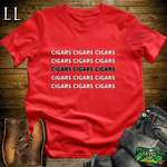 Cigars Cigars Cigars Softstyle T Shirt Red | Cigar Lover Tee