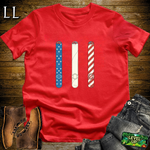 Red White And Blue Cigars Softstyle T Shirt Red | Patriotic Cigar Tee