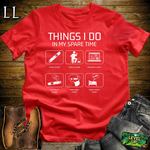 Things I Do In My Spare Time Cigars Softstyle T Shirt Red | Funny Cigar Tee
