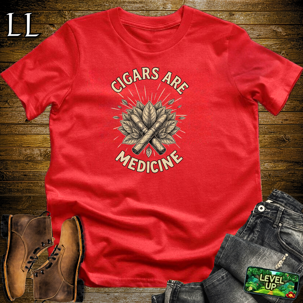 Cigars Are Healing Softstyle T Shirt Red | Cigar Lover Tee