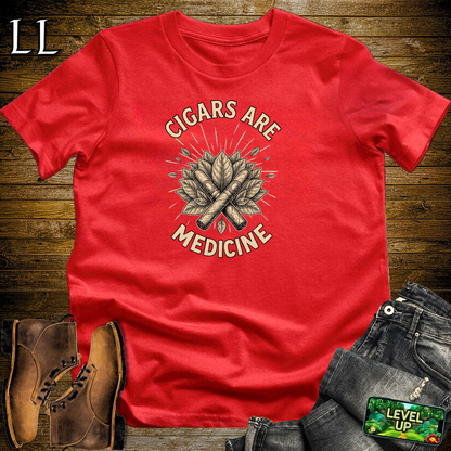 Cigars Are Healing Softstyle T Shirt Red | Cigar Lover Tee