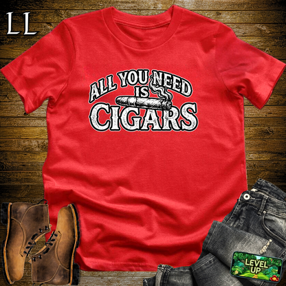 All You Need Is Cigars Softstyle T Shirt Red | Cigar Lover Tee