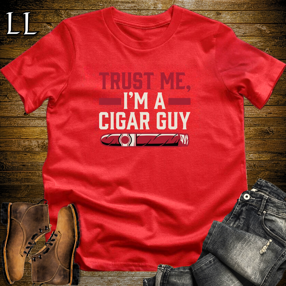 Trust Me Im A Cigar Guy Softstyle T Shirt Red | Funny Cigar Tee