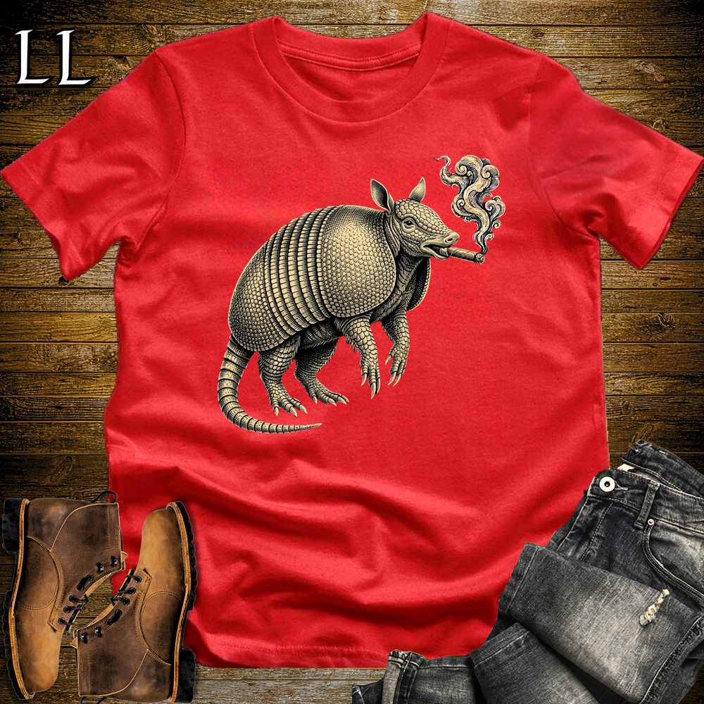Vintage Cigar Armadillo Softstyle T Shirt Red | Cigar Armadillo Tee
