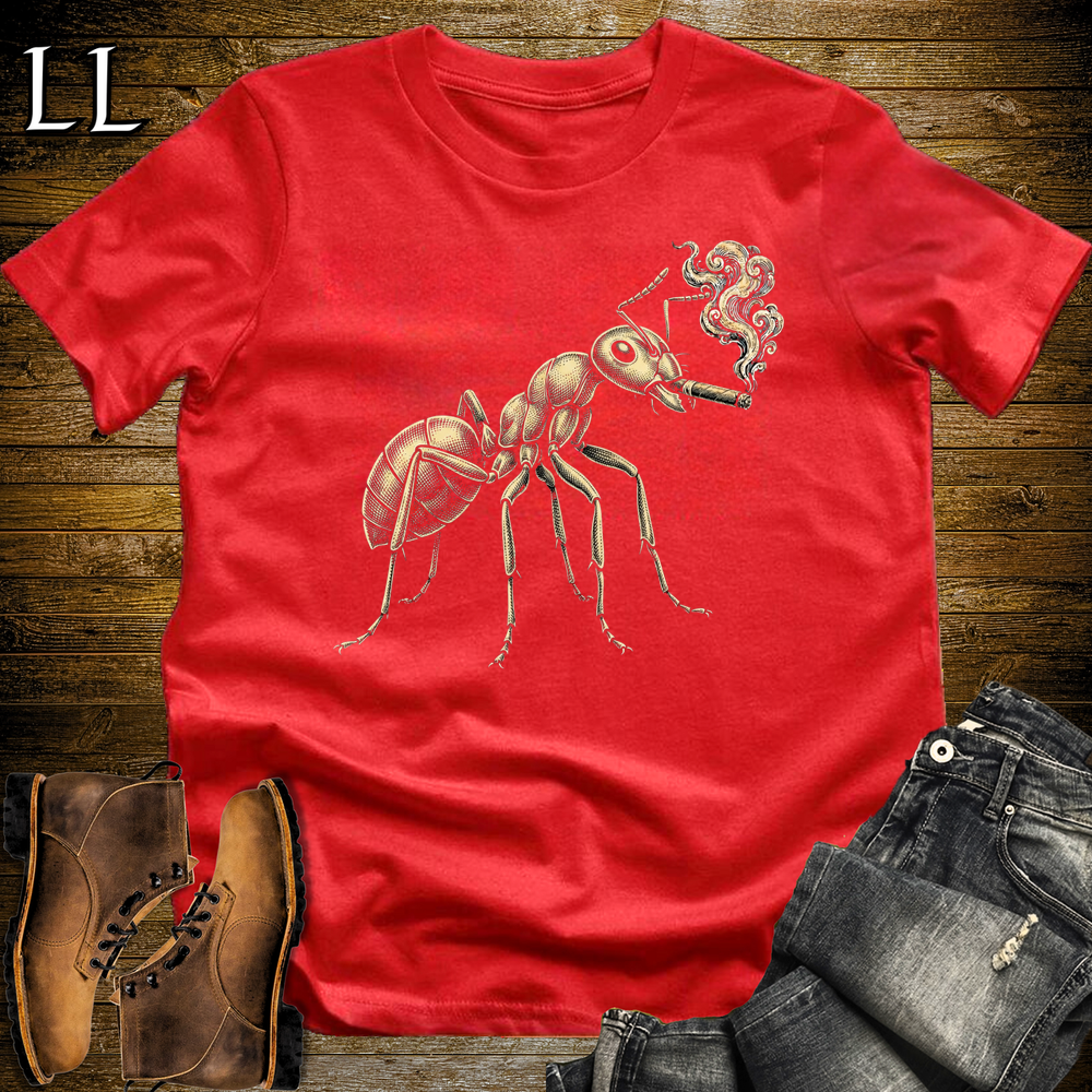 Vintage Cigar Ant Softstyle T Shirt Red | Cigar Ant Tee