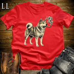 Vintage Cigar Akita Softstyle T Shirt Red | Cigar Akita Tee
