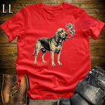 Vintage Cigar Bloodhound Softstyle T Shirt Red | Cigar Bloodhound Tee