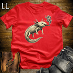 Vintage Cigar Axolotl Softstyle T Shirt Red | Cigar Axolotl Tee
