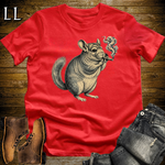 Vintage Cigar Chinchilla Softstyle T Shirt Red | Cigar Chinchilla Graphic Tee