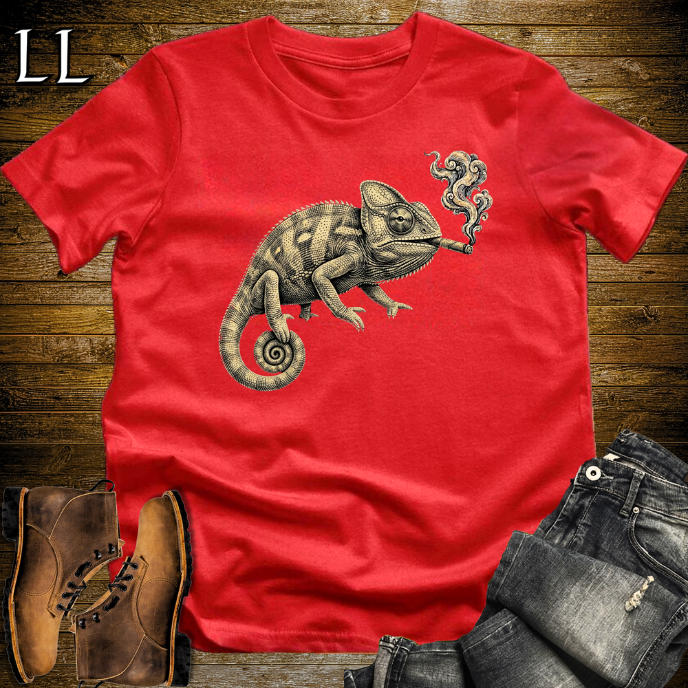 Vintage Cigar Chameleon Softstyle T Shirt Red | Vintage Cigar Tee