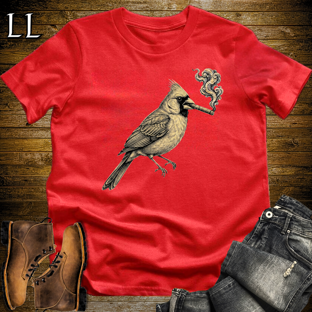 Vintage Cigar Cardinal Softstyle T Shirt Red | Vintage Cigar Lover Tee