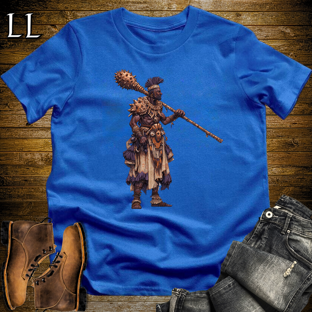 African Copper Mace Warrior Royal Blue | Metal Warrior