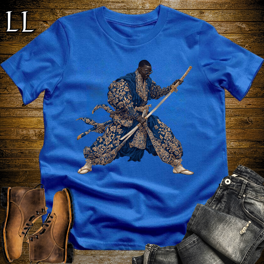 African Royal Gold Samurai King Royal | African Warrior Tee