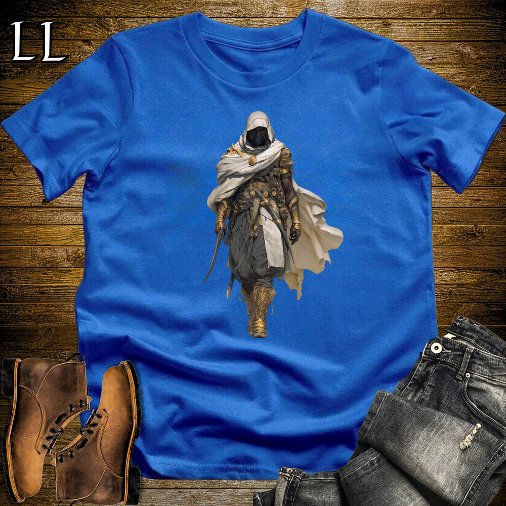 African Golden Assassin Softstyle Tee Royal | African Warrior Tee