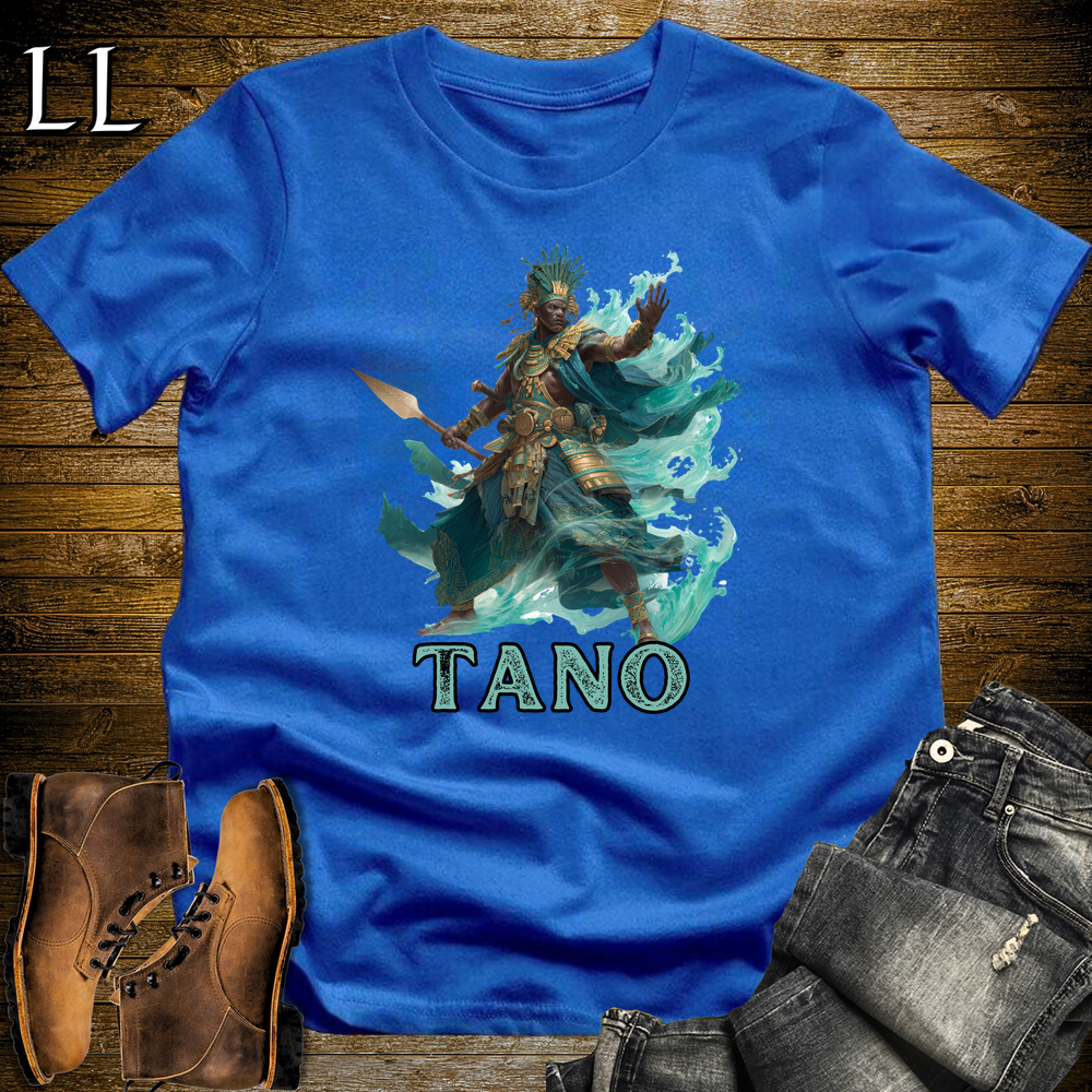 Tano African God Softstyle Tee Royal Blue | Akan River Warrior God Tee
