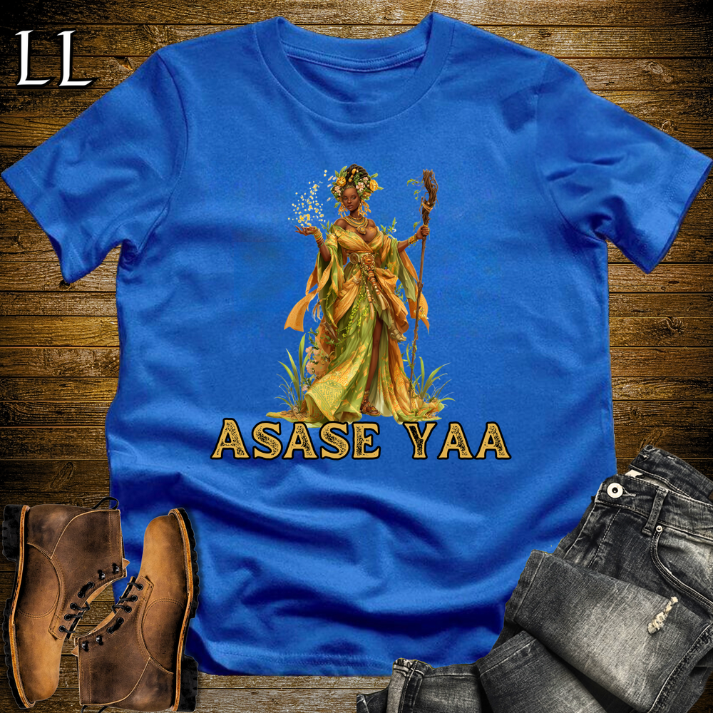 Asase Yaa African Goddess Softstyle Tee - Royal