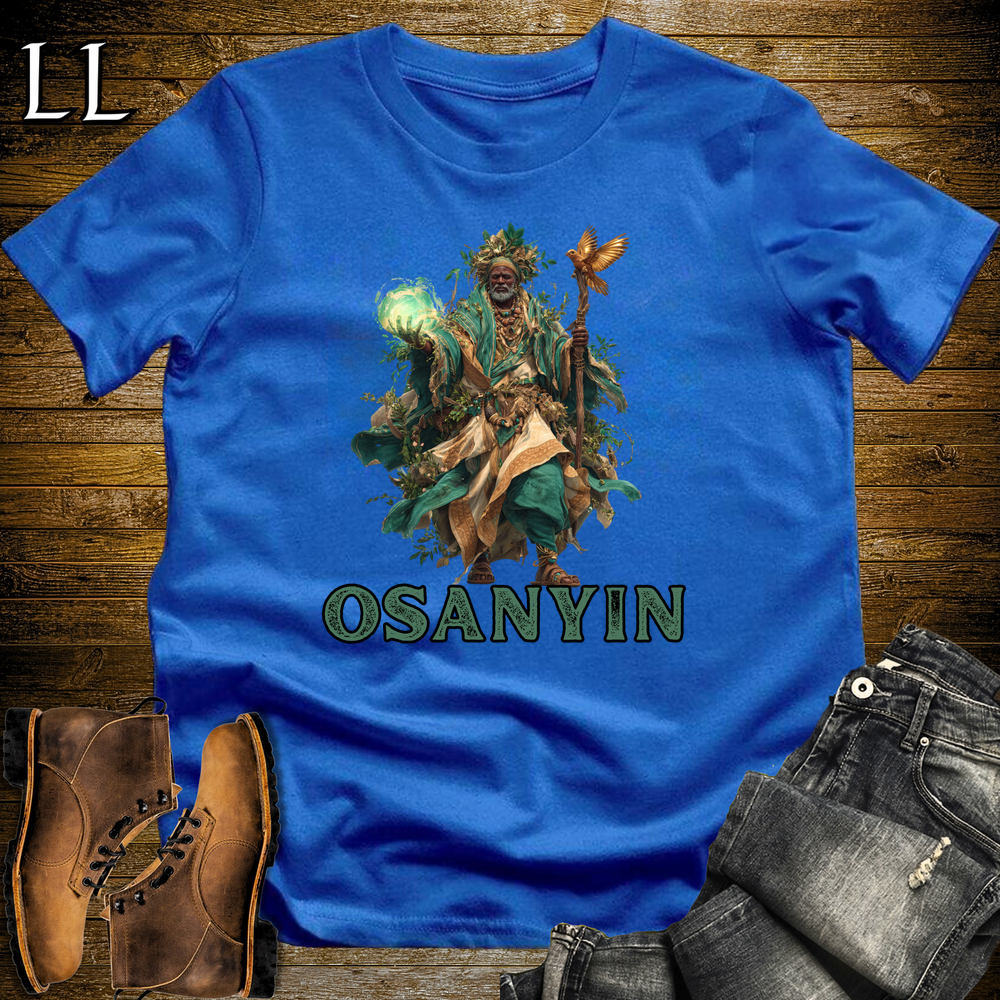 Osanyin African God Softstyle Tee - Royal