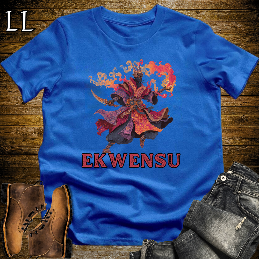 Ekwensu African God Softstyle Tee - Royal