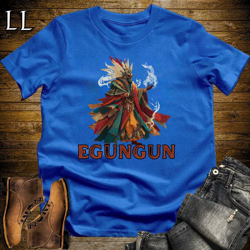 African Egungun Spirits Softstyle Tee - Royal