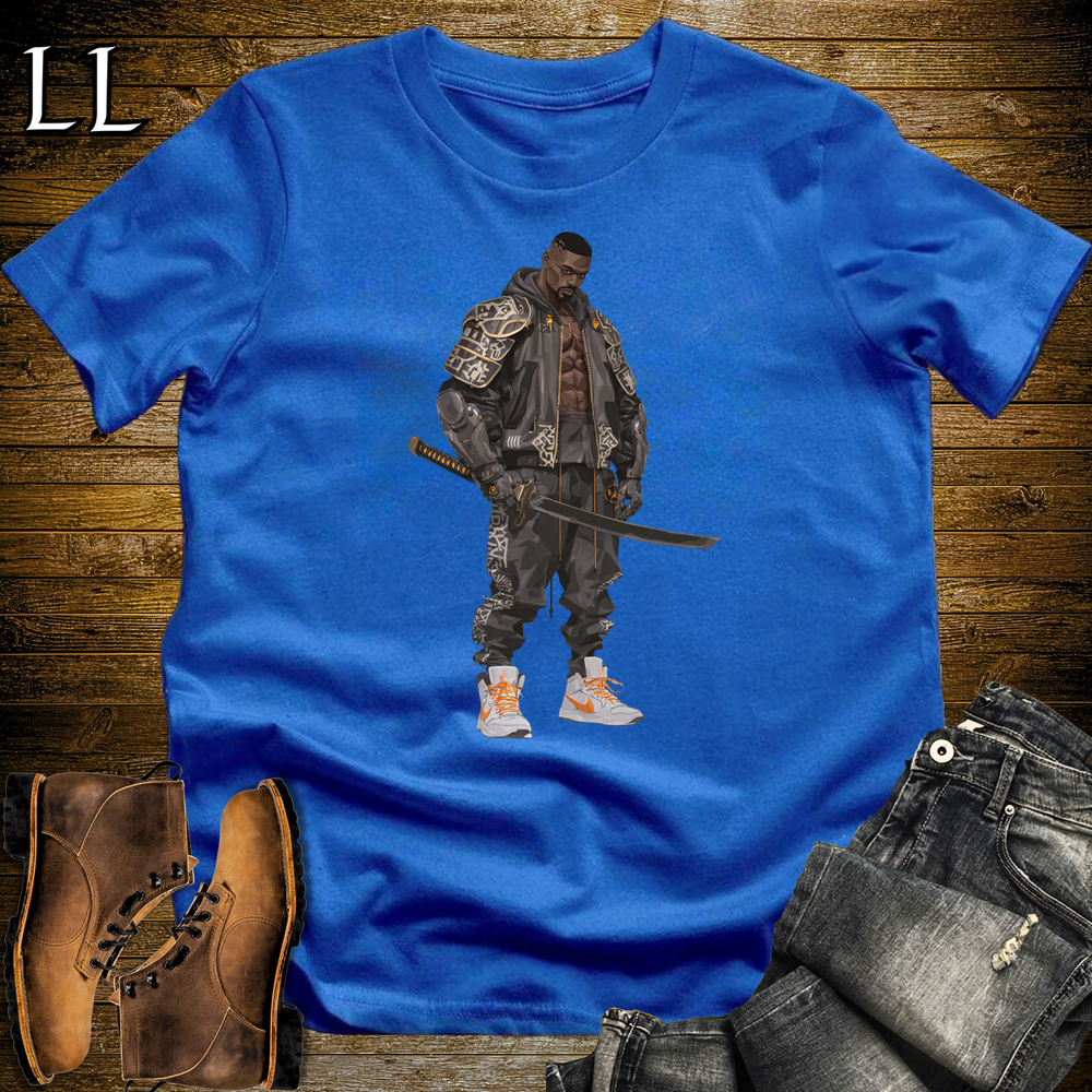 African Street Bodybuilder Samurai - Royal