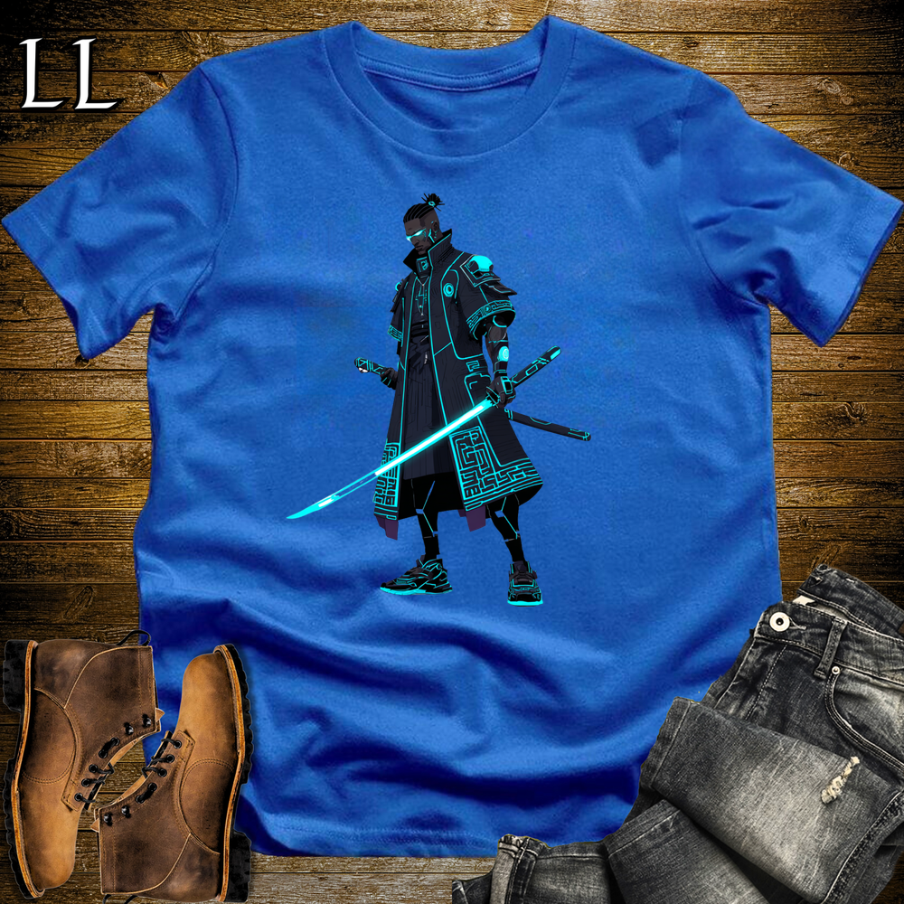 African Ai Samurai Royal | African Warrior Tee