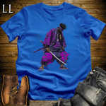 African Purple Street Samurai Royal | African Warrior Tee