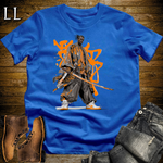 African Orange Street Samurai Royal | African Warrior Tee