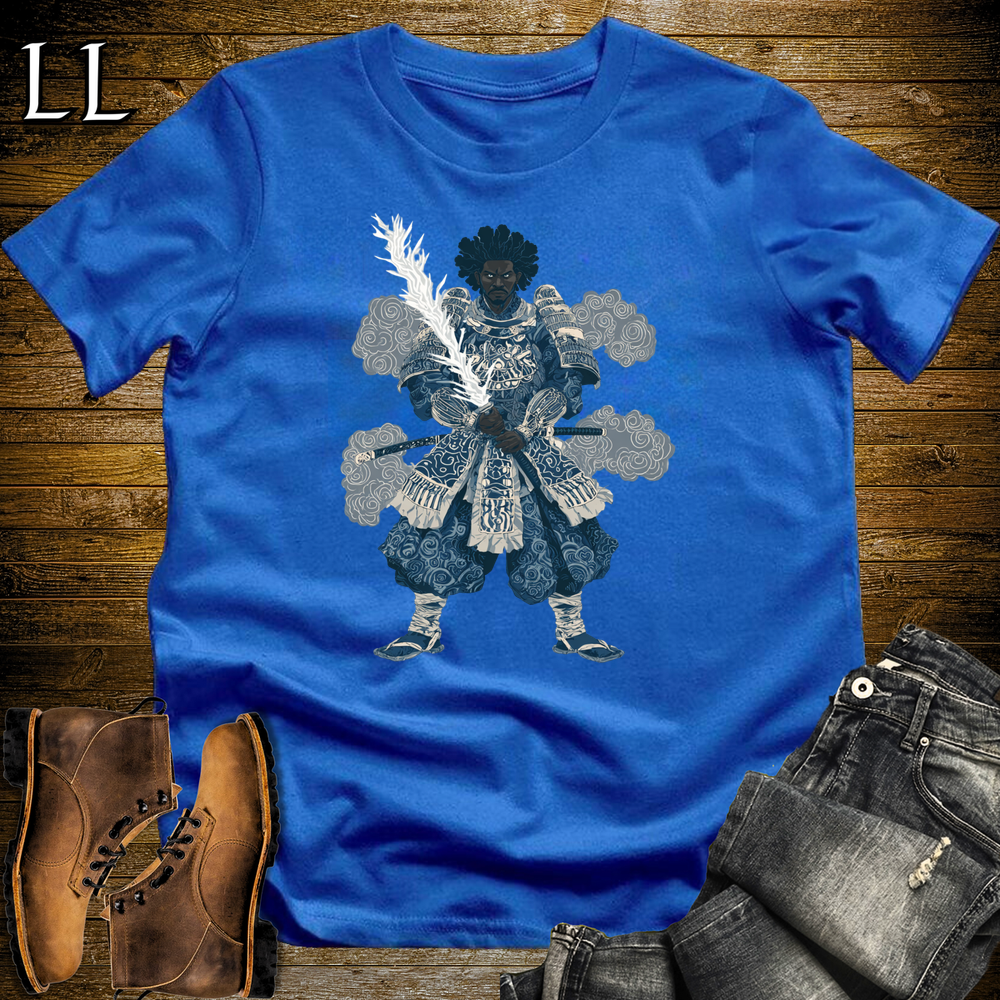 African Lightning Sword Samurai Royal | African Warrior Tee