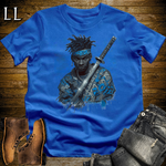 African Blue Street Samurai Royal | African Warrior Tee