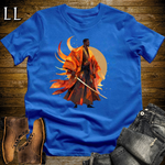 African Flame Samurai Royal | African Warrior Tee
