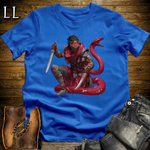 African Red Snake Assassin Softstyle Tee Royal | African Warrior Tee