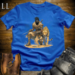African Cheetah Assassin Softstyle Tee Royal | African Warrior Tee