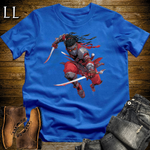 African Red Moon Assassin Softstyle Tee Royal | African Warrior Tee