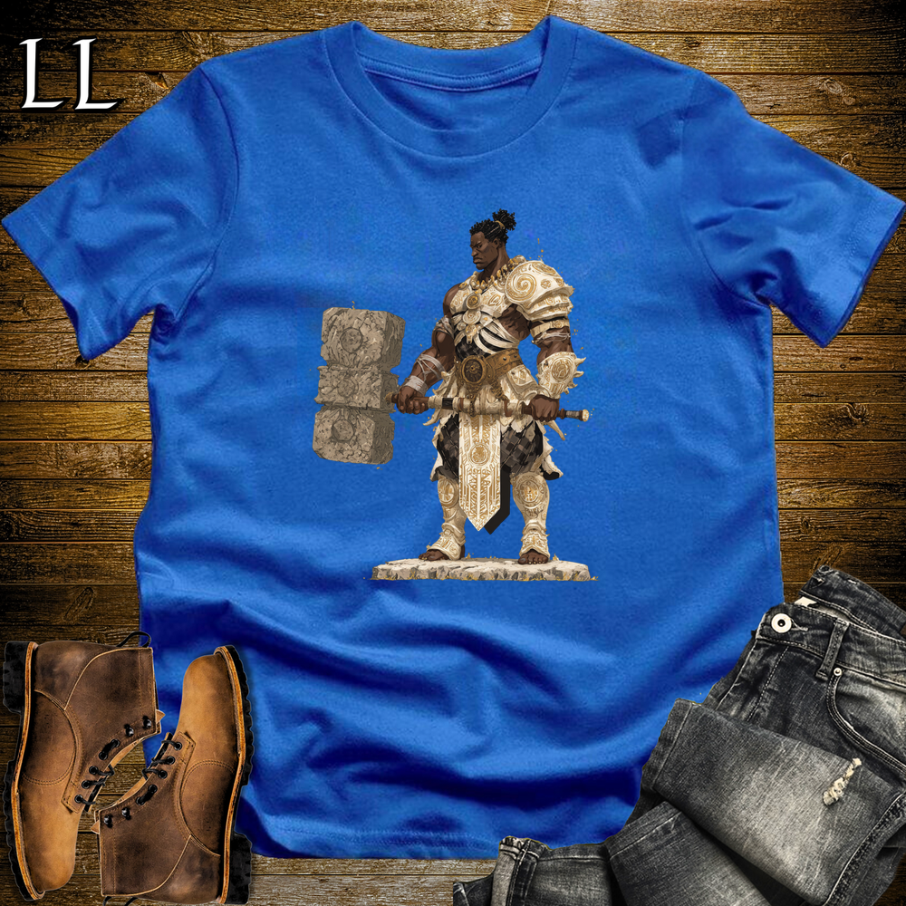 African Holy Barbarian Softstyle Tee Royal | African Warrior Tee
