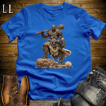 African Tribal Barbarian Softstyle Tee Royal | African Warrior Tee