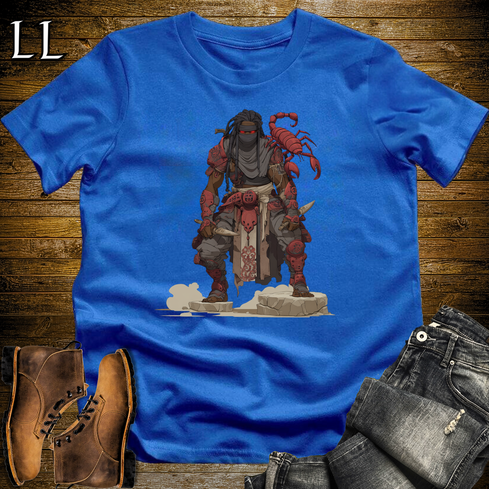 African Scorpion Assassin Softstyle Tee Royal | African Warrior Tee