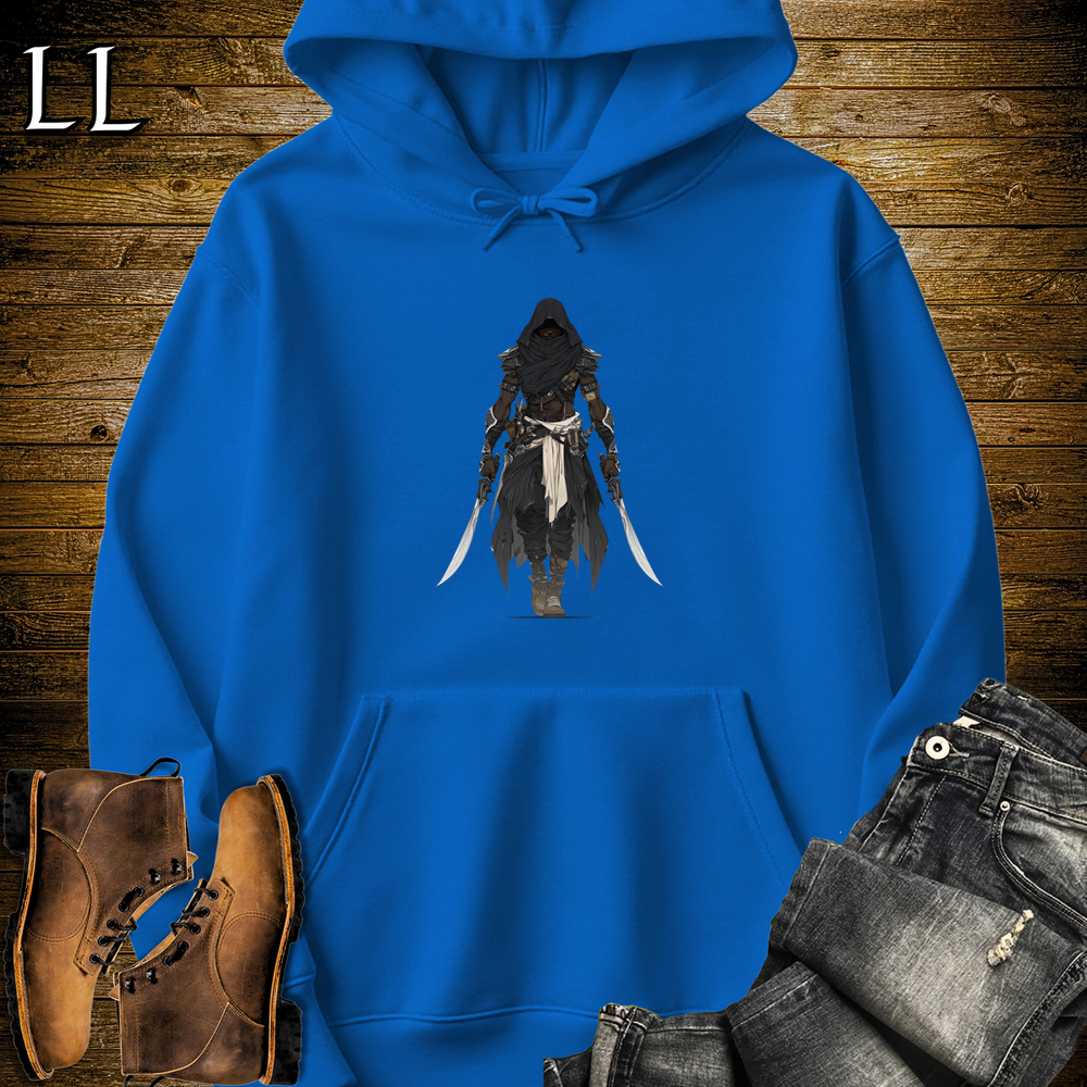 African Black Hood Assassin Hooded Sweatshirt - Royal