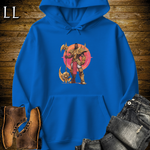 African Galactic Axe King Hooded Sweatshirt Royal | Galactic Axe