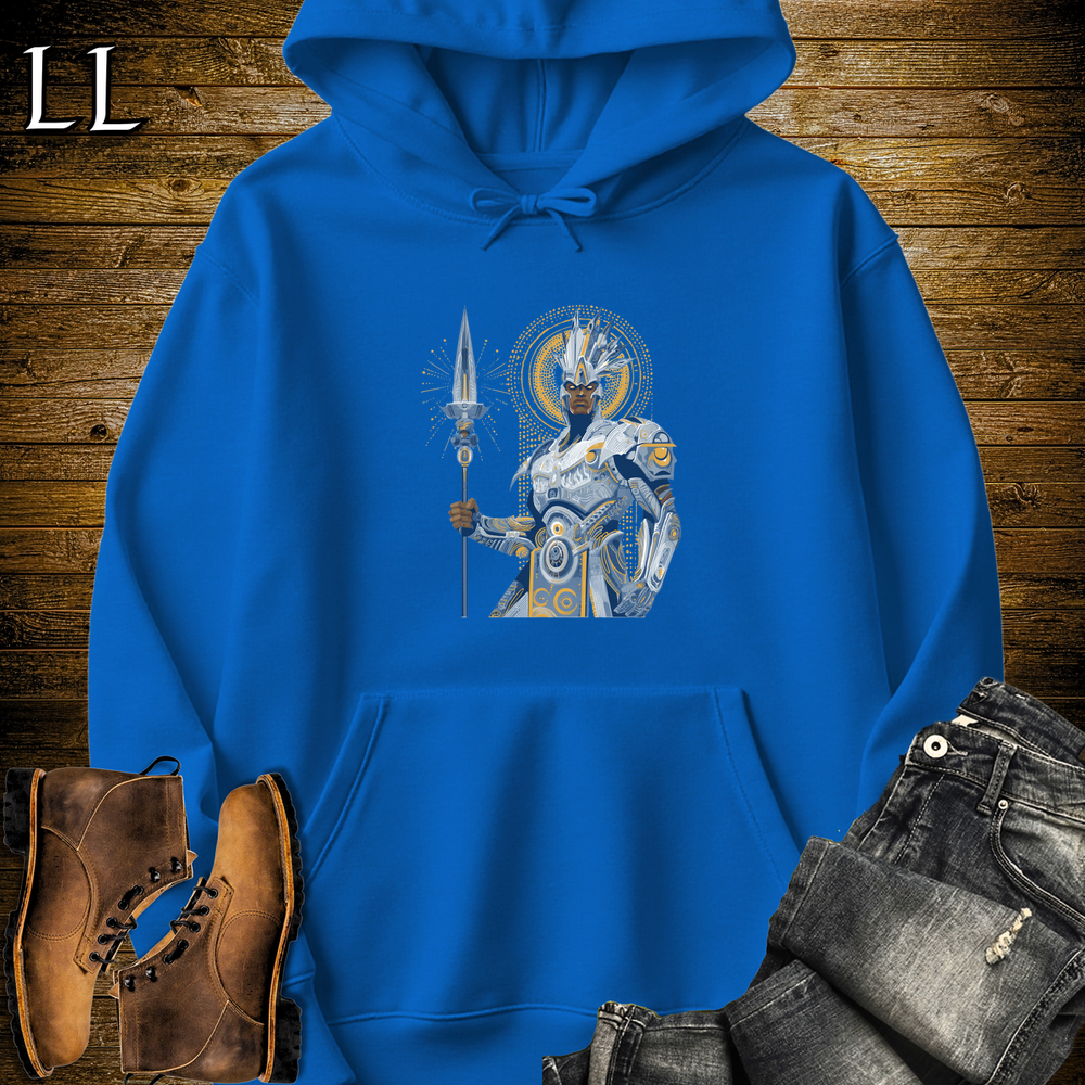 African Future King Hooded Sweatshirt - Royal