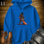 African Fire Barbarian Hooded Sweatshirt Royal | African Warrior Hoodie