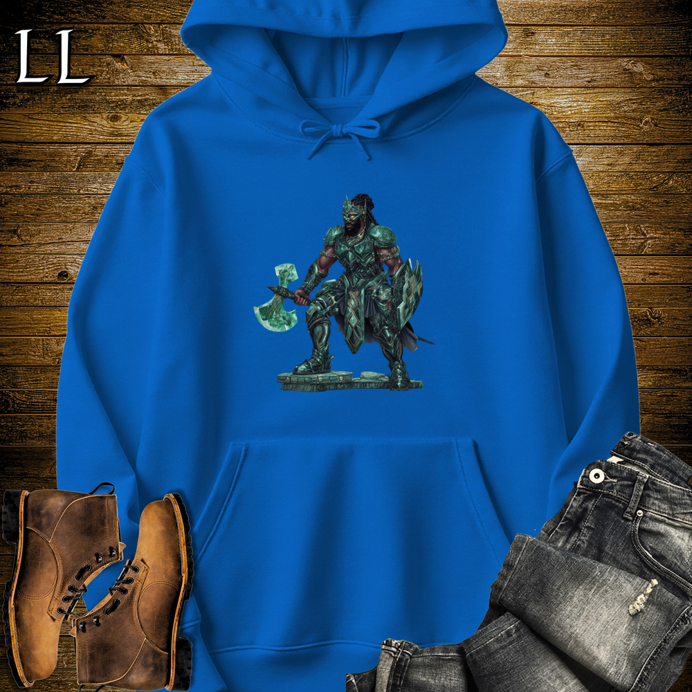 African Emerald Warrior Hooded Sweatshirt - Royal