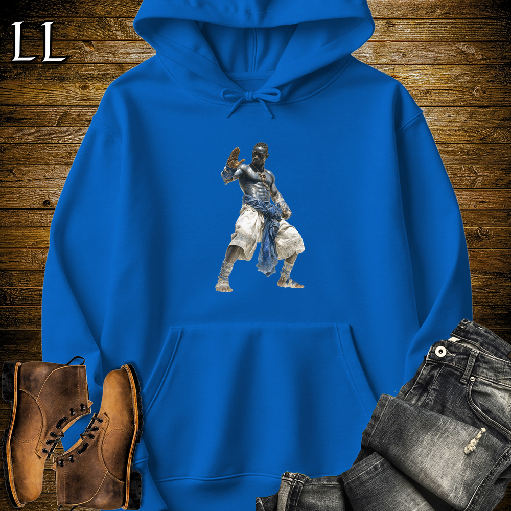 African Dambe Champion Hooded Sweatshirt - Royal