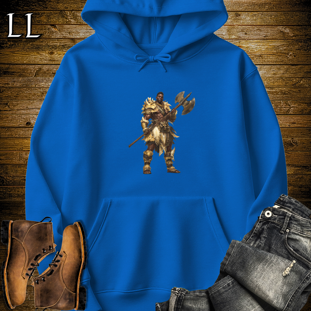 African Doubleblade Axe Master Hooded Sweatshirt - Royal