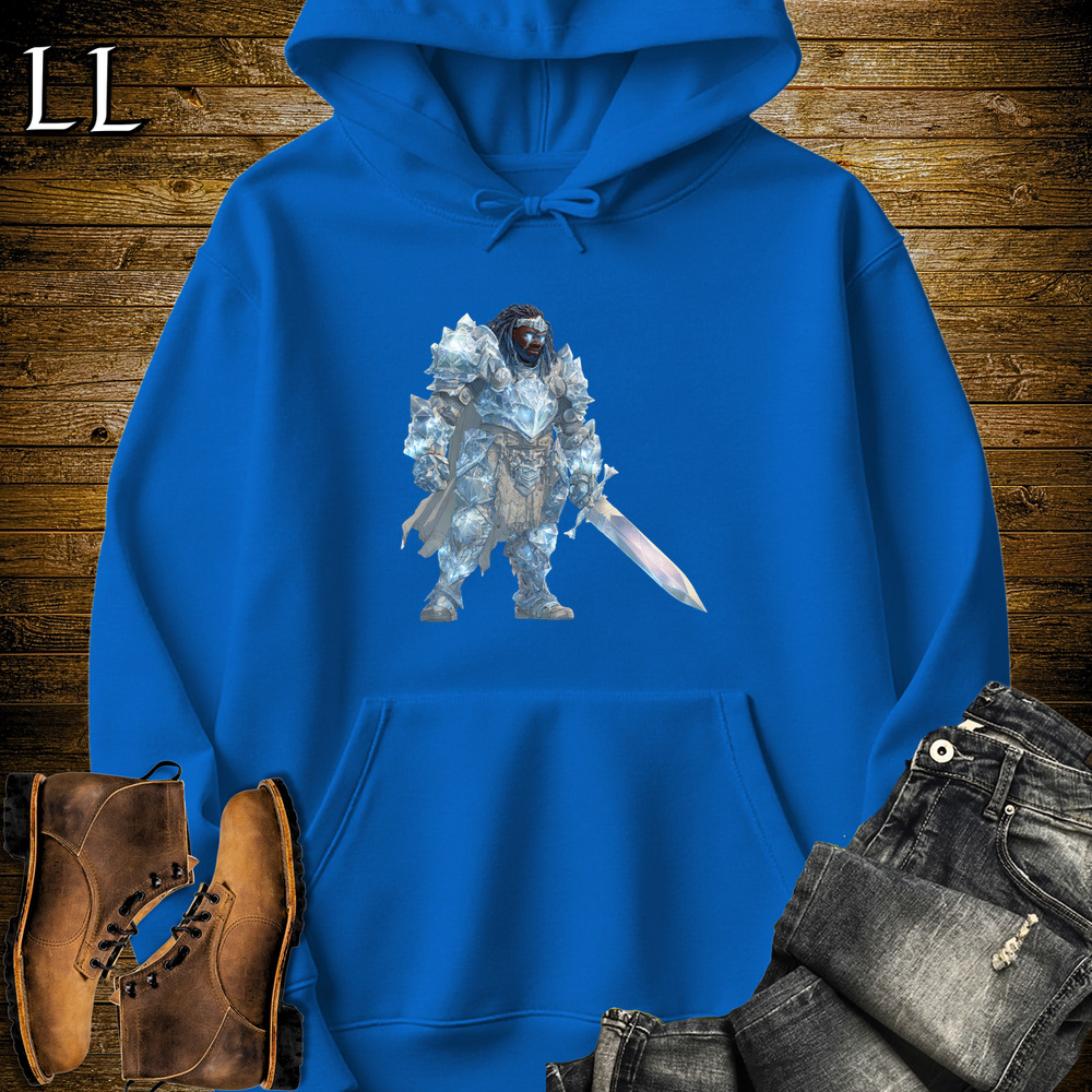 African Diamond Armor King Hooded Sweatshirt - Royal