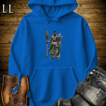 African Steel Mace Warrior Hooded Sweatshirt - Royal
