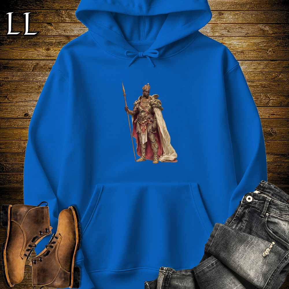 African Spear King Hooded Sweatshirt - Royal