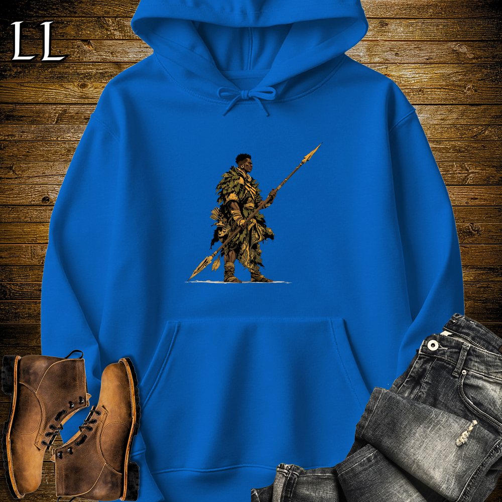 African Spear Hunter Hooded Sweatshirt - Royal