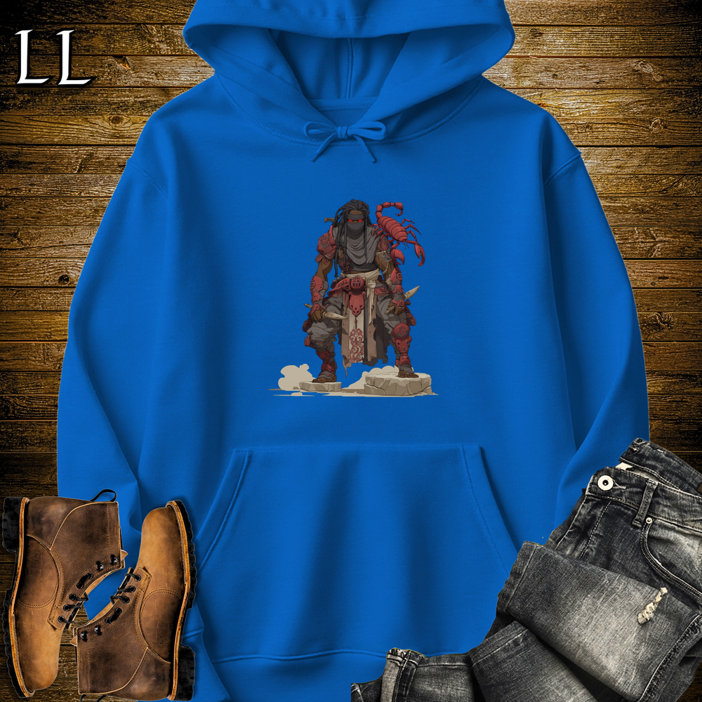 African Scorpion Assassin Hooded Sweatshirt - Royal
