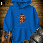 African Tribal Viking King Hooded Sweatshirt Royal | Viking Warrior