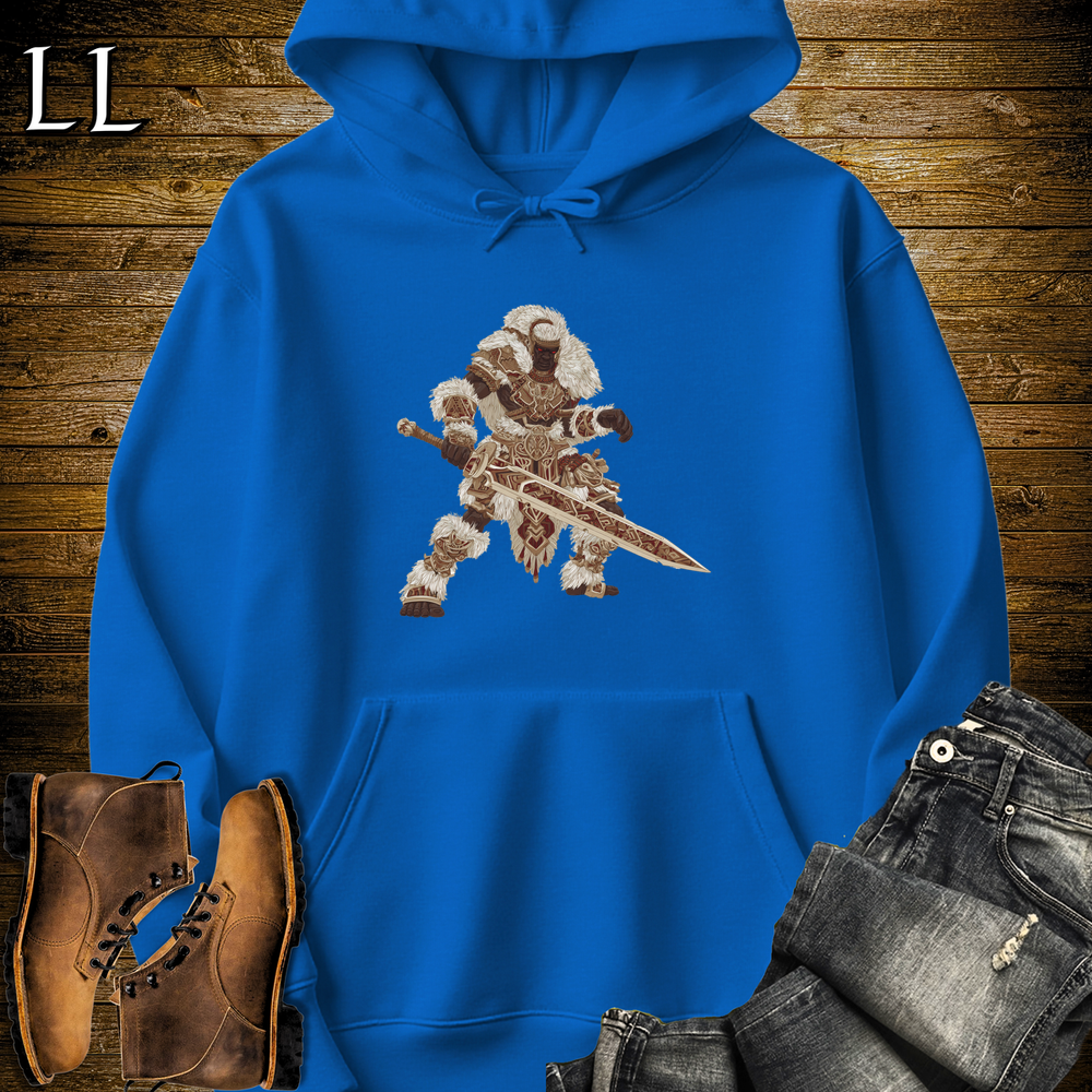 African Tribal Sword King Hooded Sweatshirt - Royal
